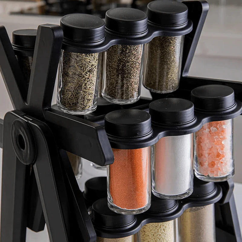 18 Jar Spice Rack | رف توابل دوار