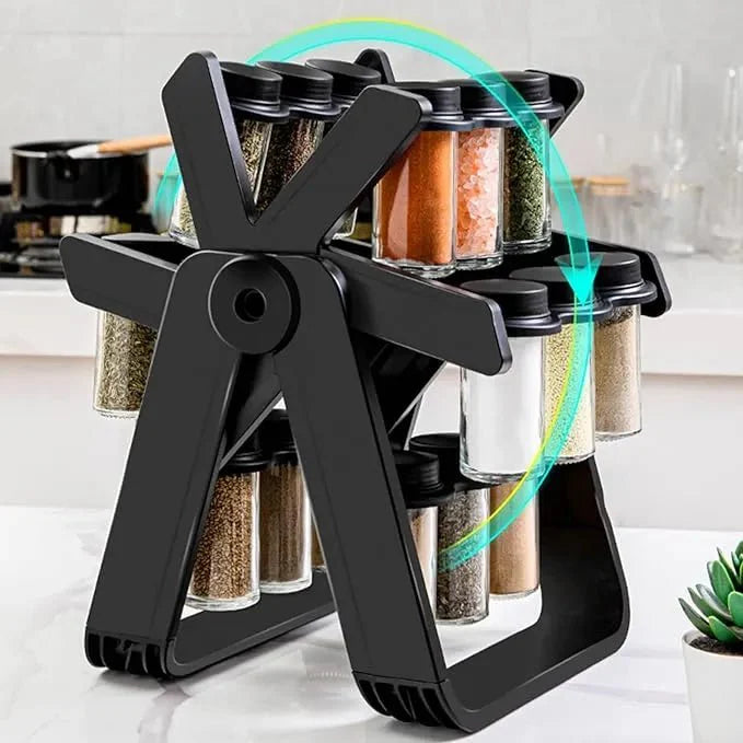 18 Jar Spice Rack | رف توابل دوار