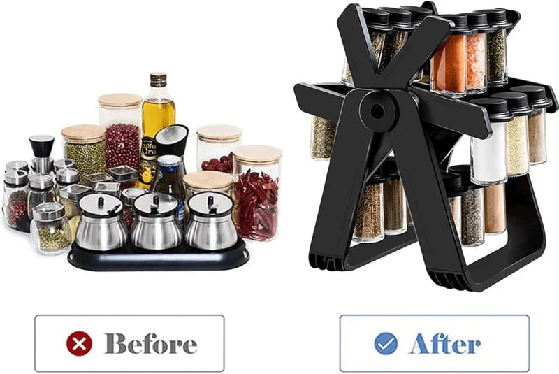 18 Jar Spice Rack | رف توابل دوار