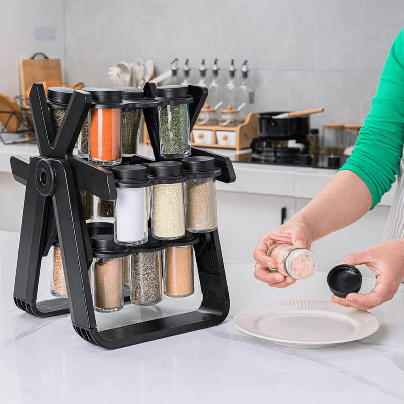 18 Jar Spice Rack | رف توابل دوار