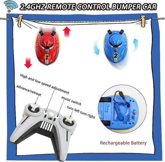 Bumper Cars 2PK RC— سيارات تصادم لاسلكية مزدوجة